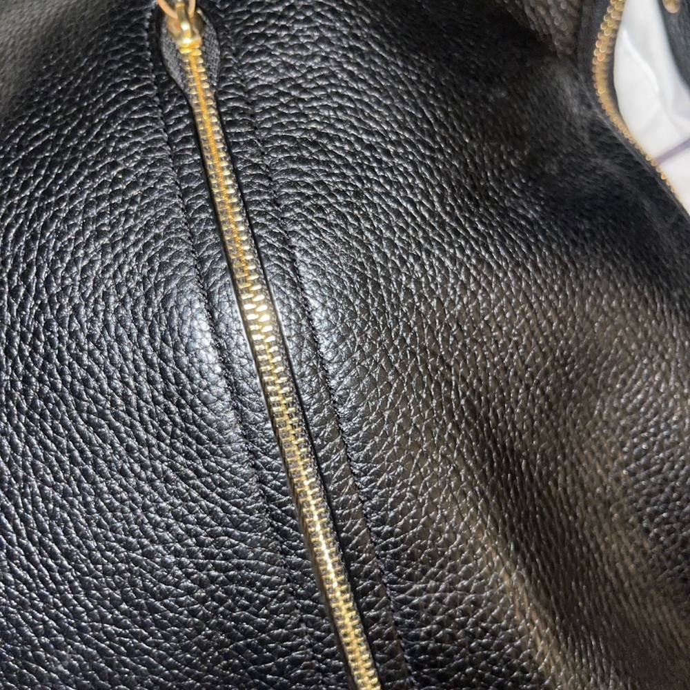 Coach 2818 Val Duffle Black Pebbled Leather Shoulder Crossbody Bag - Picture 9 of 12